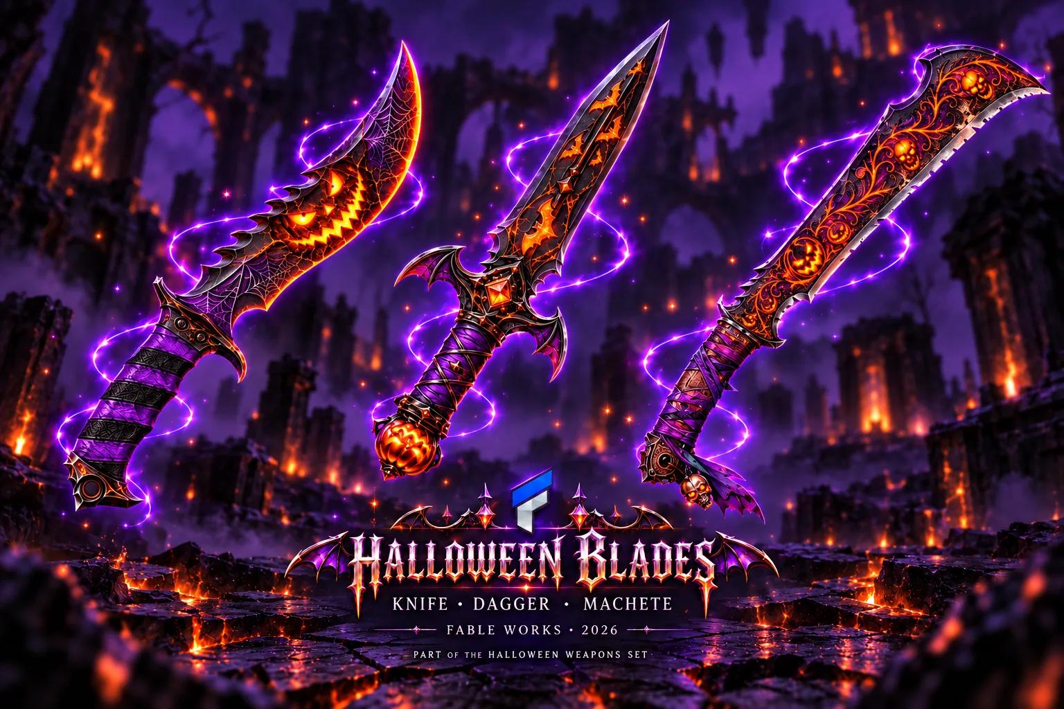 Halloween Weapons Set 2026 - อาวุธ 7 ชิ้น พร้อมเอฟเฟกต์ ภาพตัวอย่างที่ 2