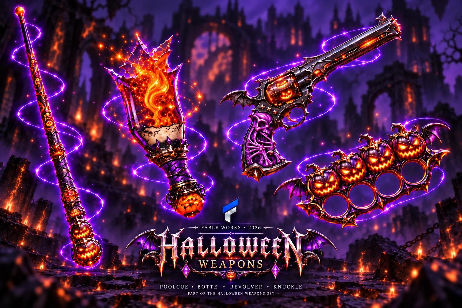 Halloween Weapons Set 2026 - อาวุธ 7 ชิ้น พร้อมเอฟเฟกต์ ภาพตัวอย่างที่ 3